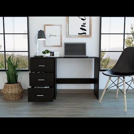 Tuhome 16.5 in. D X 30 in. H, 47.5 in. W X Laminate, Black ELW5561